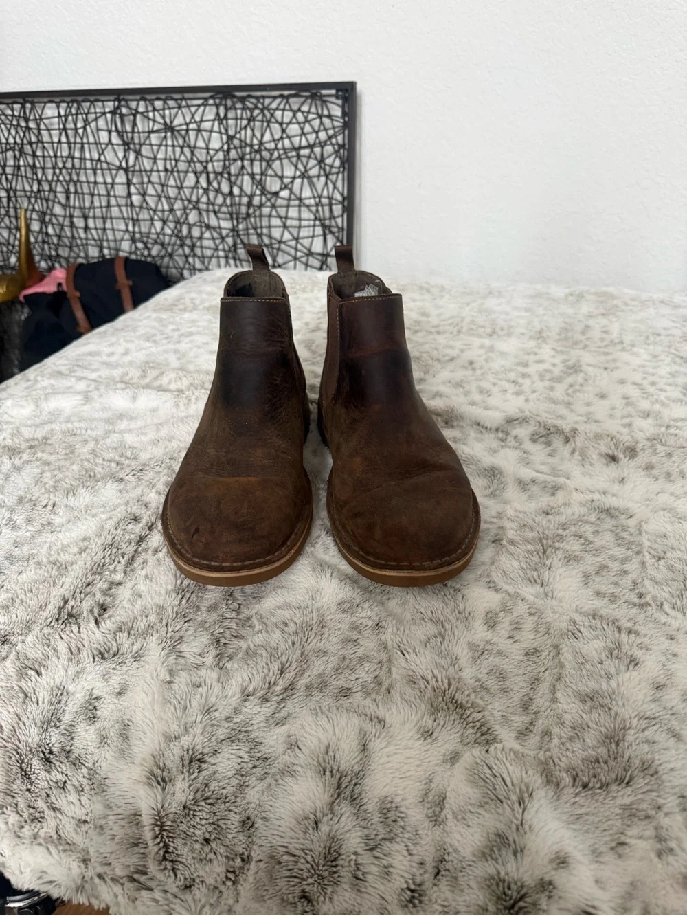 Clarks Brown Leather Chelsea Boots
